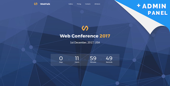 шаблон целевой страницы конференции motocms 3