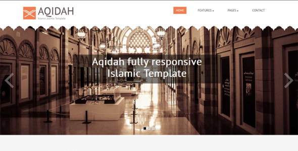 aqidah отзывчивый исламский шаблон joomla