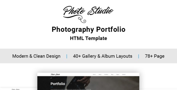 фото портфолио креативный шаблон сайта