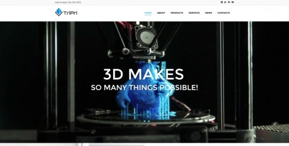 типография moto cms html шаблон