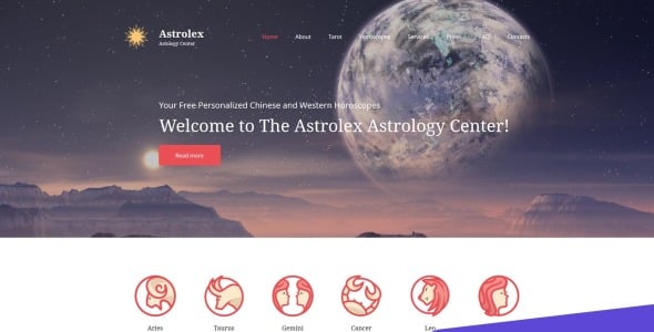 астрологический центр премиум moto cms 3 шаблон