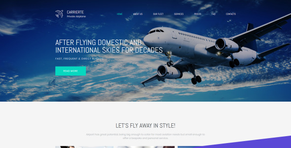 частная авиакомпания премиум moto cms 3 шаблон