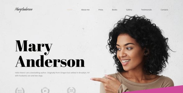 шаблон book writer premium moto cms 3