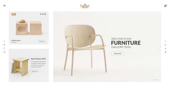 шаблон веб-сайта электронной коммерции мебели