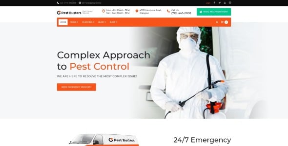 борьба с вредителями wordpress тема