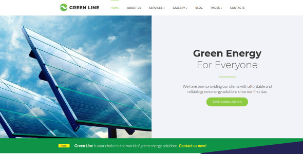шаблон solar energy company moto cms 3