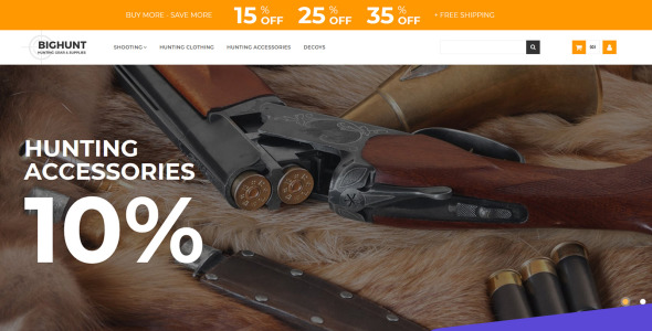 охотничье снаряжение и принадлежности motocms шаблон электронной коммерции