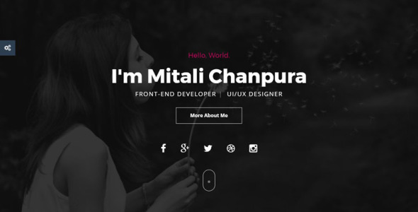 cv html шаблон целевой страницы