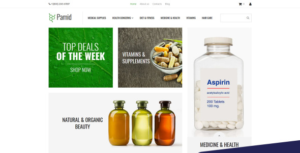 онлайн аптека motocms шаблон электронной коммерции