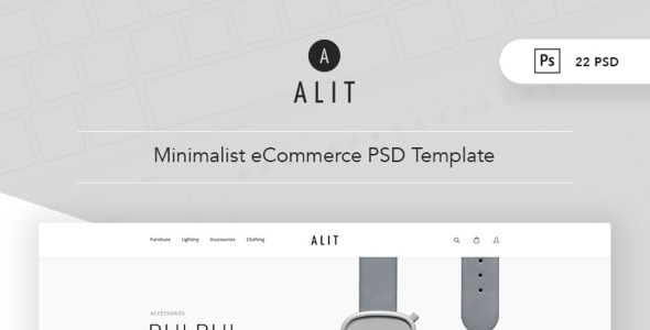 PSD шаблон на тему мебель