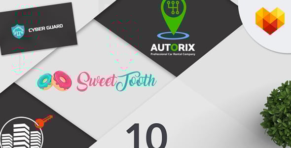 Шаблон логотипа на тему графика