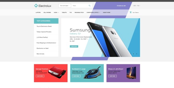 тема electrolux prestashop
