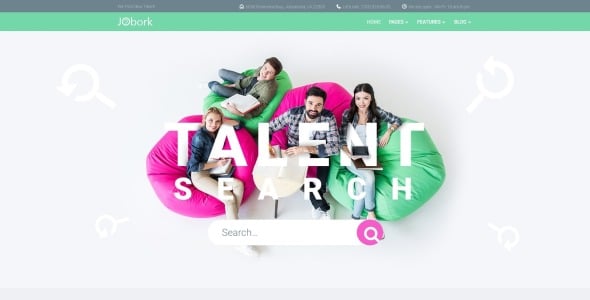 работа портал шаблон wordpress тема