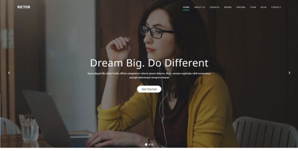 отзывчивый шаблон сайта html5 business &amp; agency