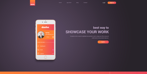 PSD шаблон на тему бизнес услуги
