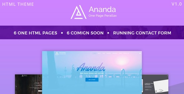 шаблон веб-сайта parallax на одной странице