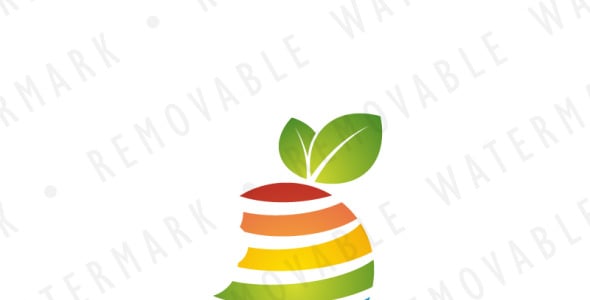 Шаблон логотипа на тему графика