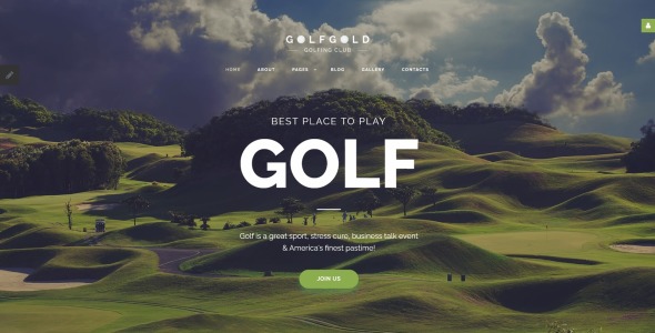 шаблон гольф-клуба joomla