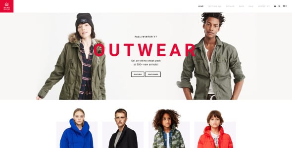 уличная одежда shopify тема