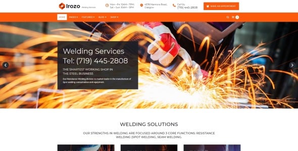 сварочные услуги wordpress тема