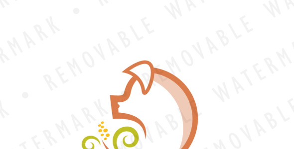 Шаблон логотипа на тему графика