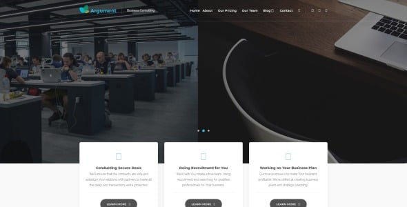 аргумент бизнес консалтинг wordpress тема