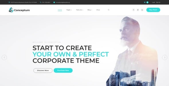 корпоративная адаптивная тема wordpress