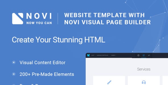 корпоративный и бизнес многоцелевой с html builder шаблон сайта