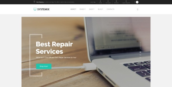ремонт компьютеров тема woocommerce