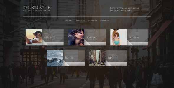шаблон сайта портфолио фотографа