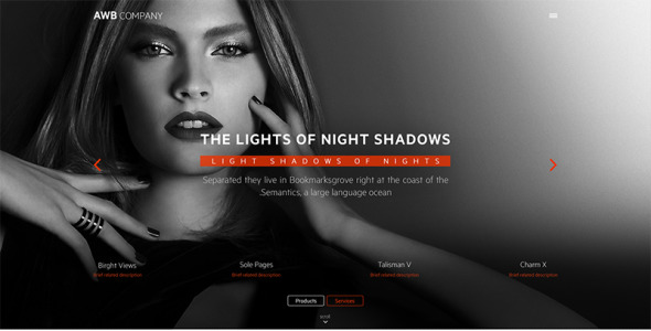 Адаптивный PSD шаблон на тему красота