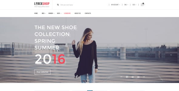 шаблон lorex opencart