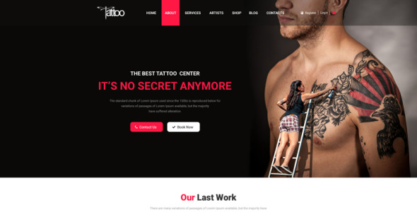 PSD шаблон на тему арт-студия