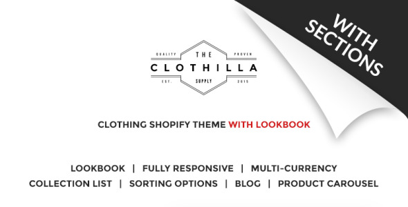 магазин одежды shopify тема