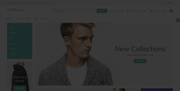 модный магазин joomla шаблон