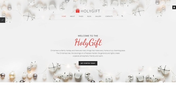 рождественские подарки магазин joomla шаблон