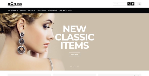 ювелирный магазин magento тема