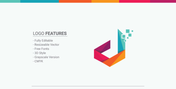 Шаблон логотипа на тему графика