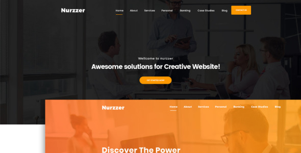 PSD шаблон на тему информационные технологии