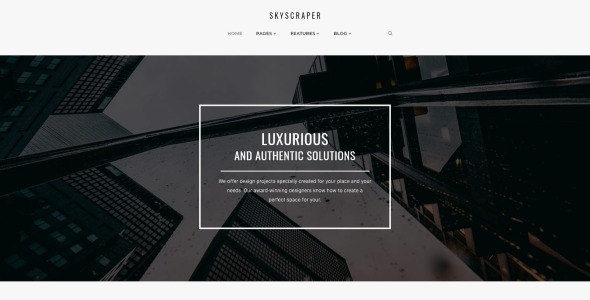 архитектура и строительство wordpress тема