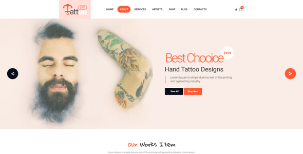 PSD шаблон на тему графика