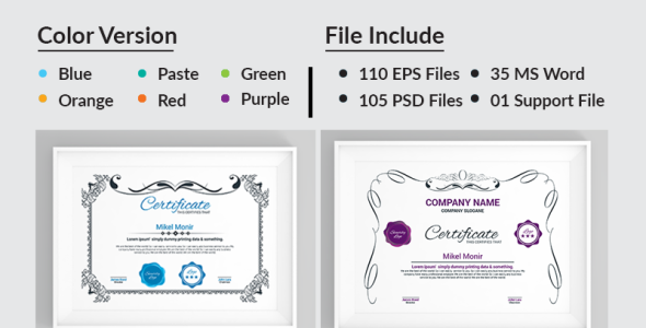 Шаблон сертификата на тему графика