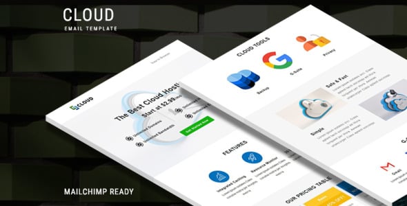 шаблон облачного информационного бюллетеня