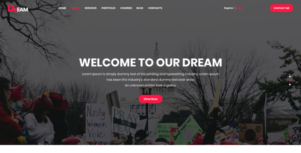 PSD шаблон на тему офис