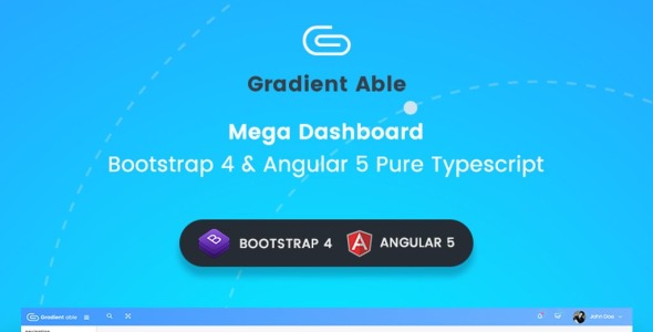 gradient able bootstrap 4 admin template