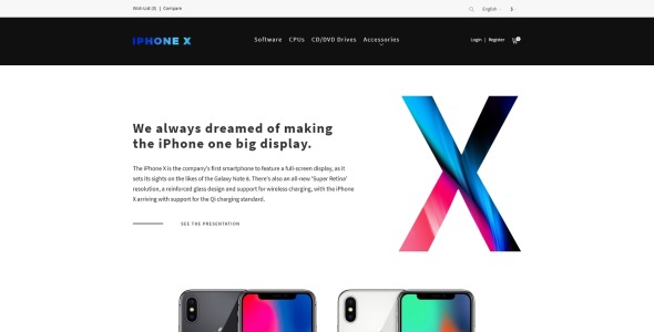 шаблон электронного магазина opencart