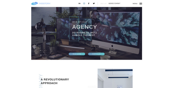 PSD шаблон на тему веб-дизайн