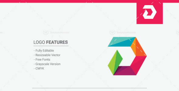 Шаблон логотипа на тему графика