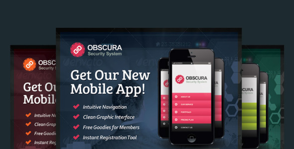 PSD шаблон на тему мобильная компания