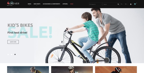 велосипедный магазин prestashop тема